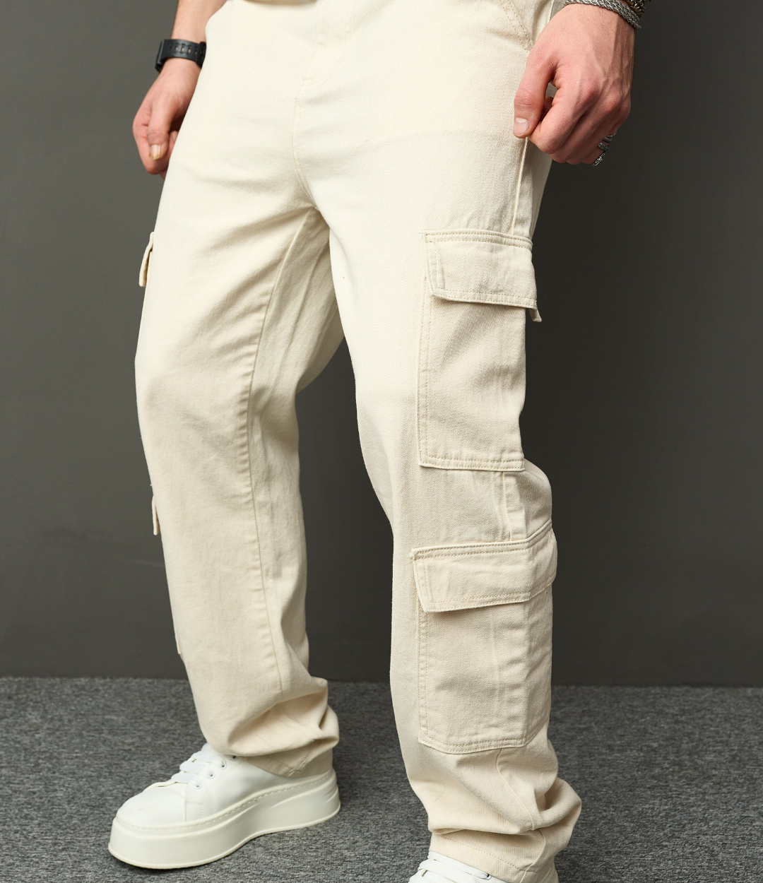 Jason | Cargo Trousers Beige