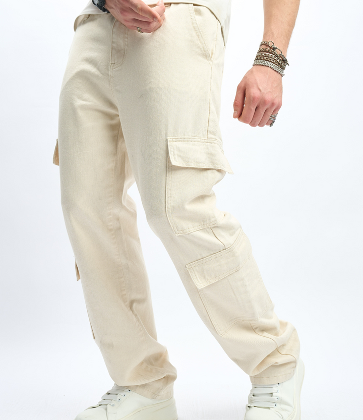 Jason | Cargo Trousers Beige