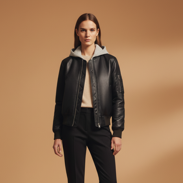 Women's Hooded Bomber Jacket