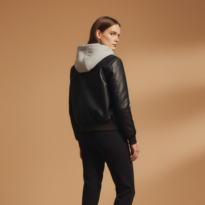 Women's Hooded Bomber Jacket