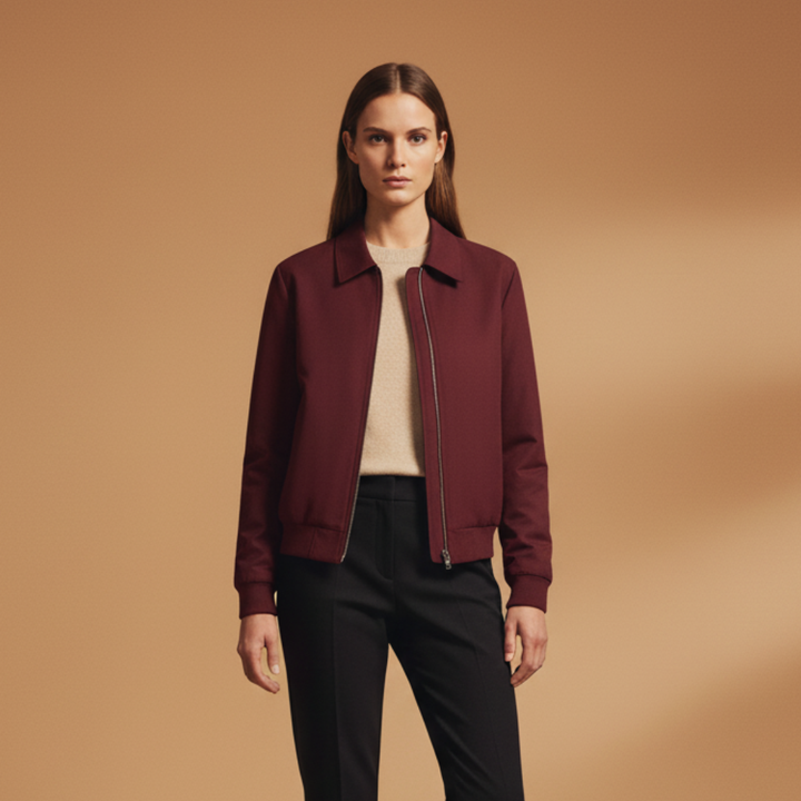 Women's Zipper Bomber Jacket